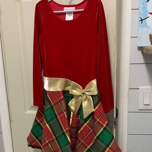 Dreamgirl Red and Gold Plaid Kids Costume